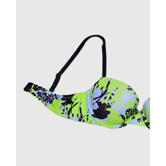 NEW La Senza Trocial Floral AOP Summer Remix Cotton Lightly Lined Demi Bra - Picture 2 of 15